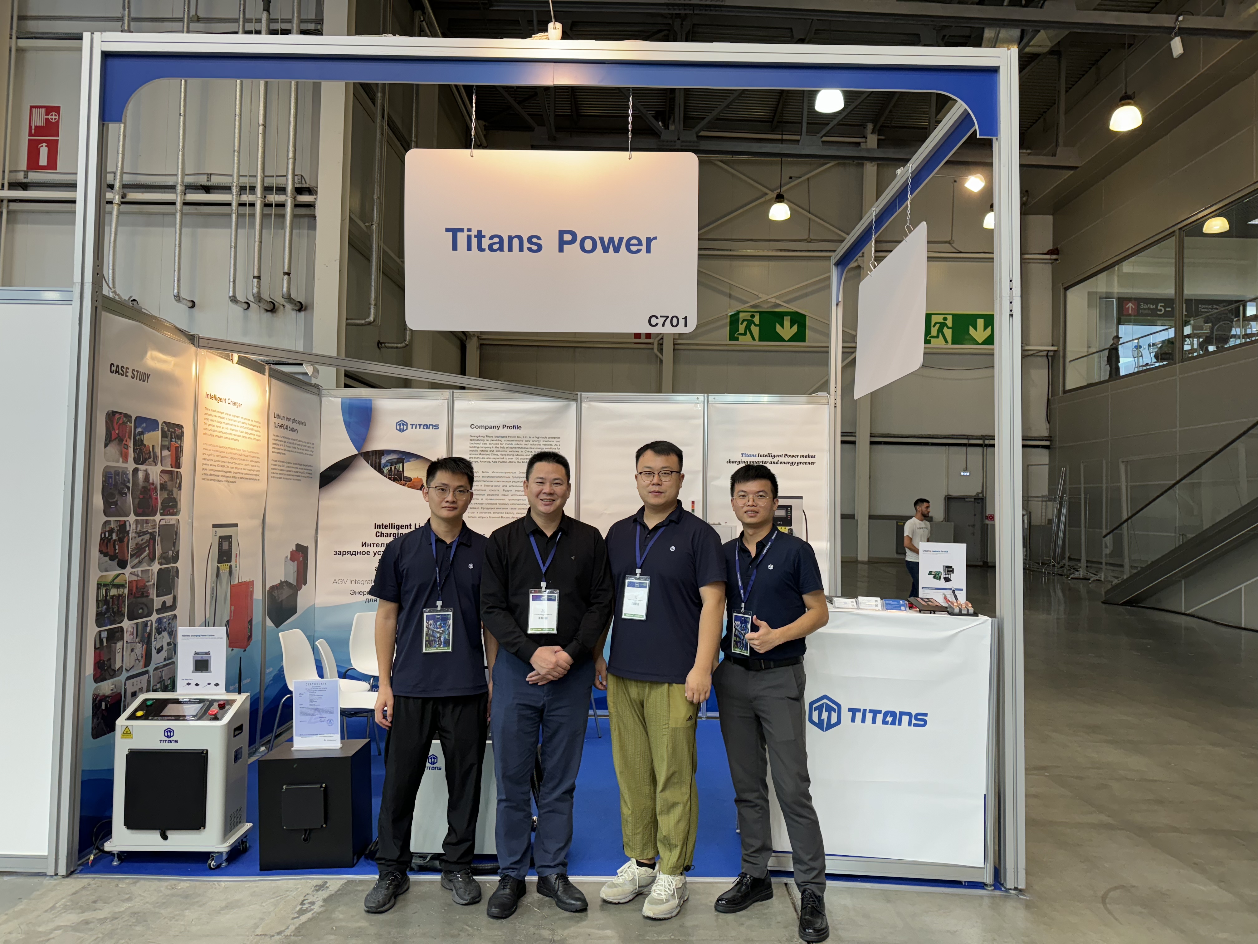 廣東泰坦攜新品充電機(jī)亮相俄羅斯CEMAT物流展，開展首日便吸引眾多客戶關(guān)注！