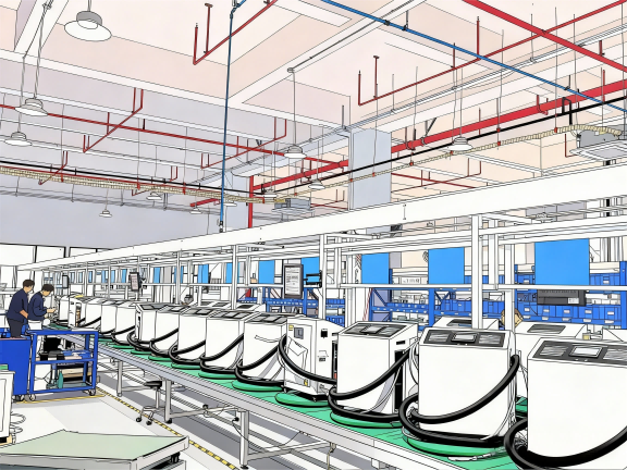 jimeng-2025-11-28-6707-將現(xiàn)代化工廠車間轉(zhuǎn)換為動漫畫風，采用日式動漫風格的線條和色彩處理，人物和設(shè)備輪廓