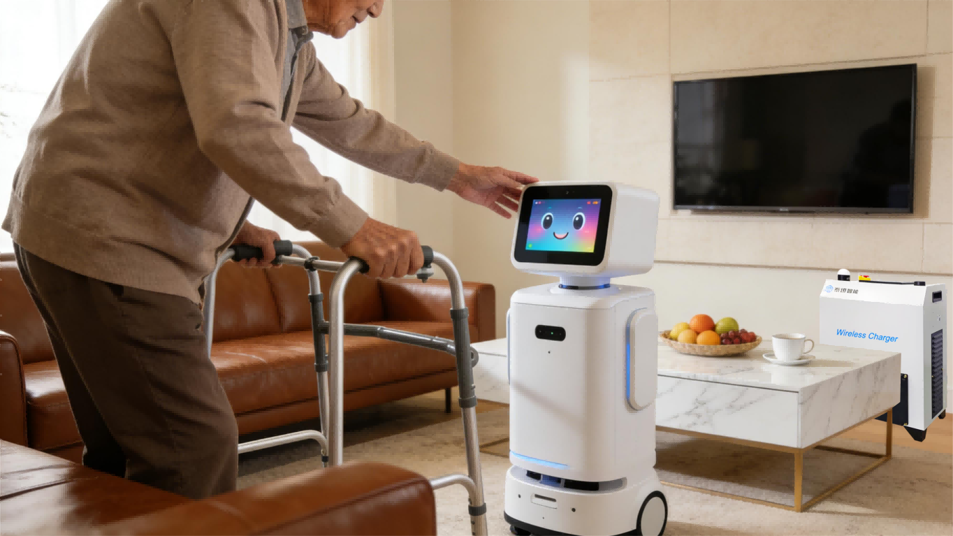 養(yǎng)老機(jī)器人+無線充電機(jī)